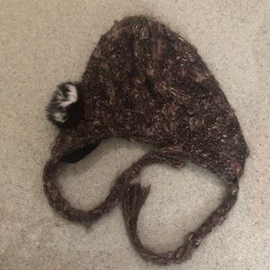 Brown winter hat